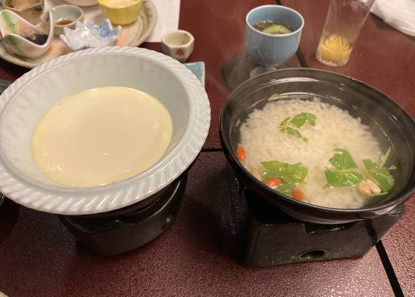 湯葉豆腐と薬膳粥 / 2