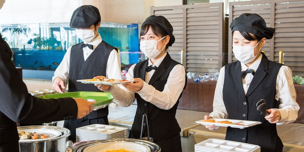 朝食ビュッフェ