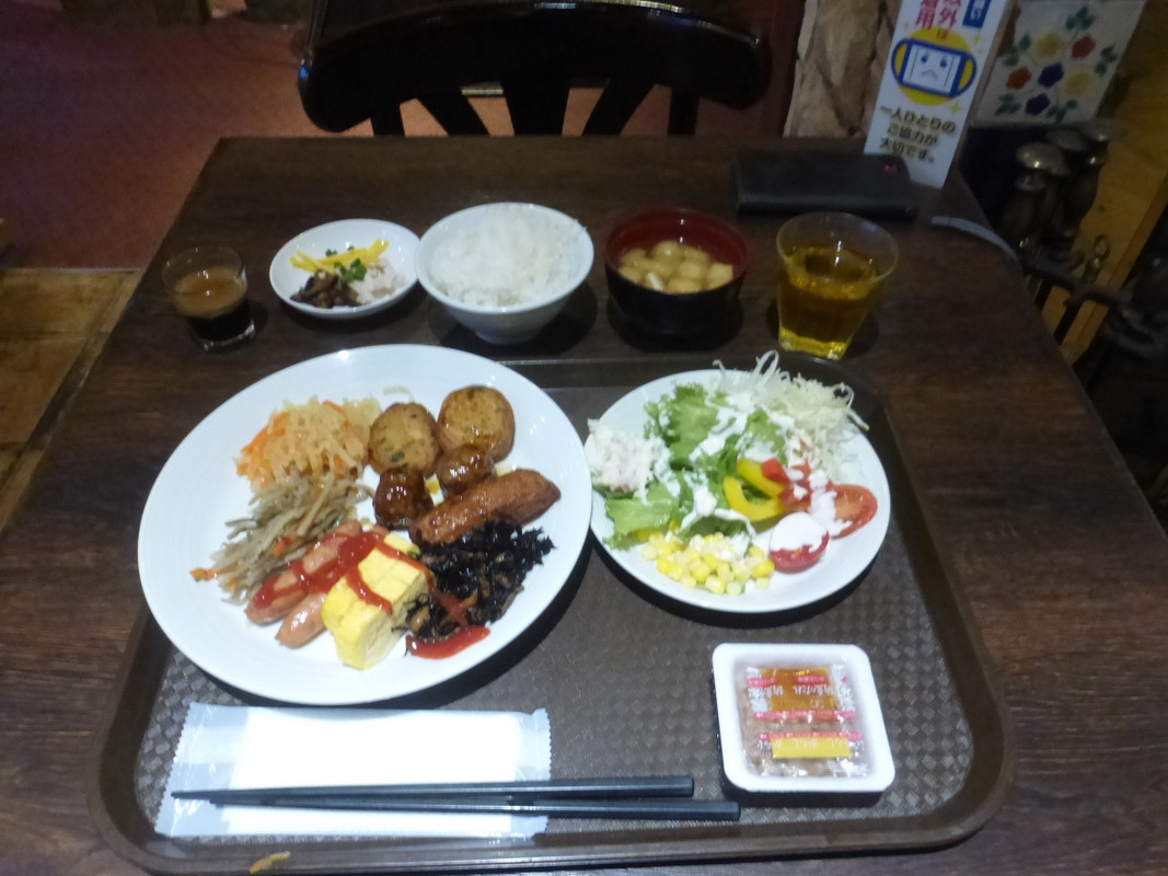 私が持って来た朝食内容。