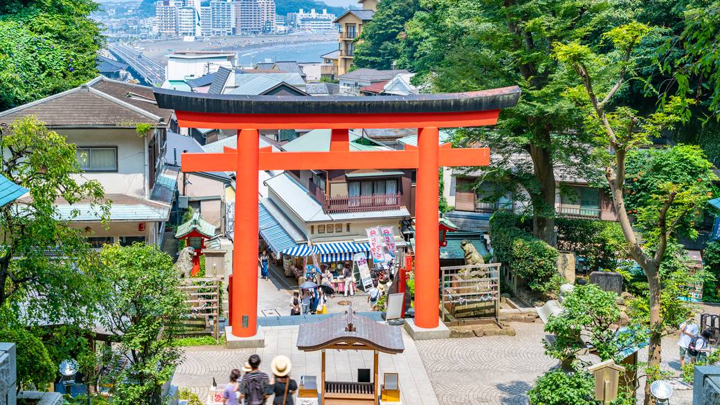 パワースポットでもある
江島神社でリフレッシュ / 1