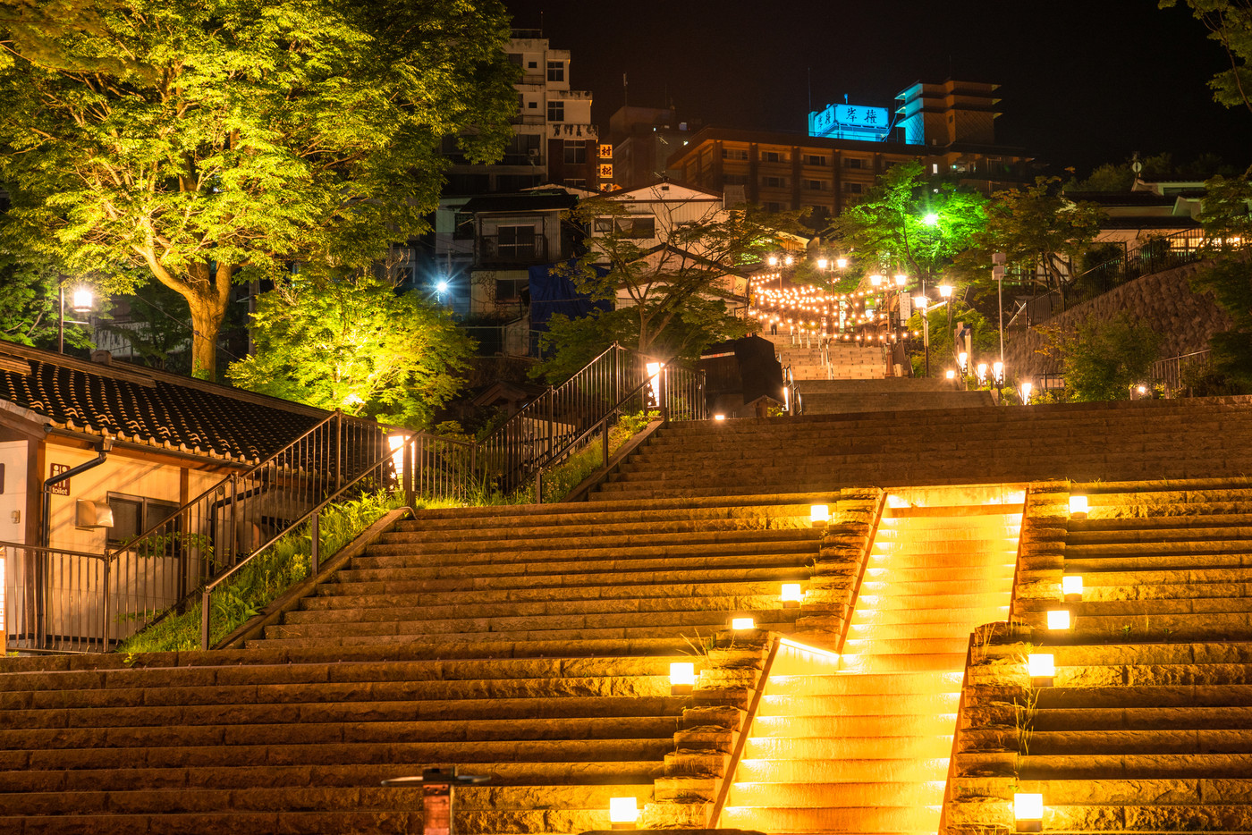 《群馬県》伊香保温泉・夜の石段街