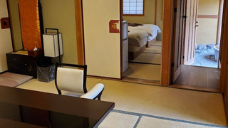 Japanese-style room with open-air bath (8 tatami mats + twin bed)