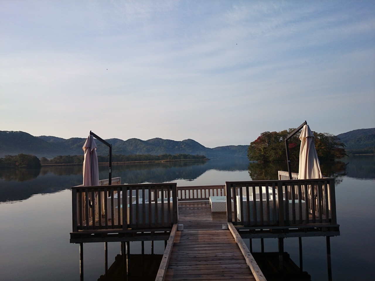 湖上テラスで記念撮影♡3690818