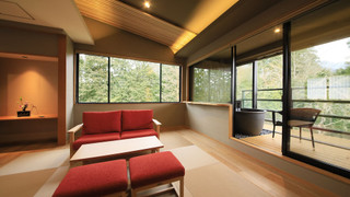 [別館] 温泉半露天風呂付き和洋室 (禁煙)