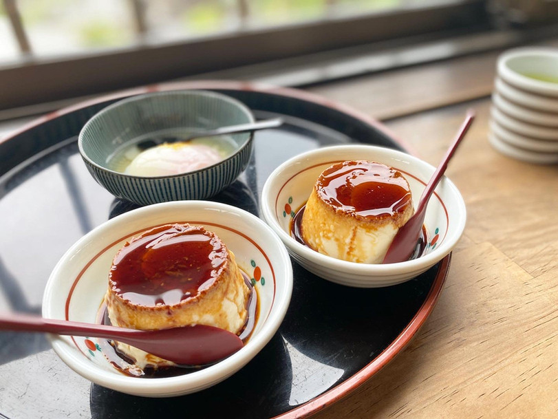岡本屋売店／元祖地獄蒸しプリン