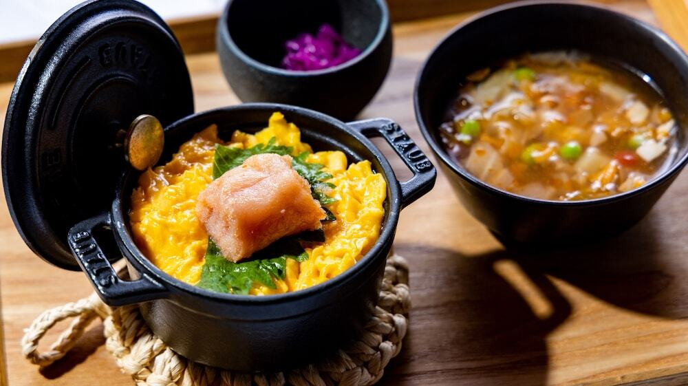 明太子と玉子のストーブご飯
