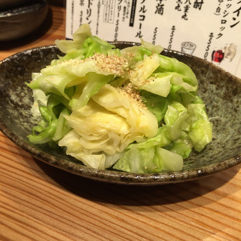 「博多 かわ屋 西麻布店」料理 72940 お通しのキャベツ♪