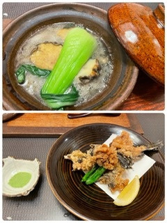 お造りのオコゼを唐揚げに別料金で頼みました