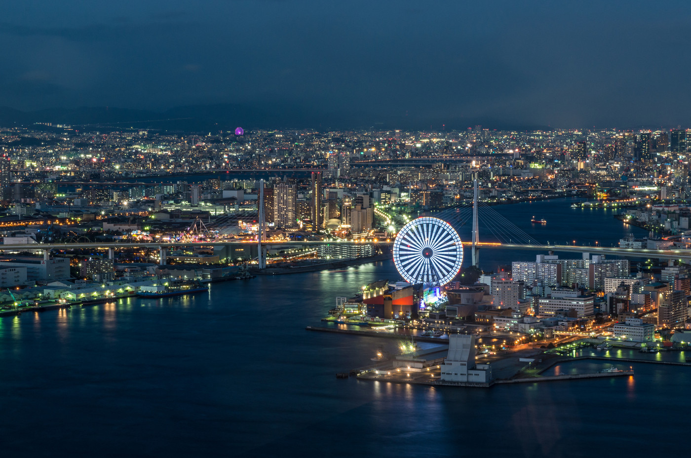 大阪府庁咲洲庁舎からの夜景