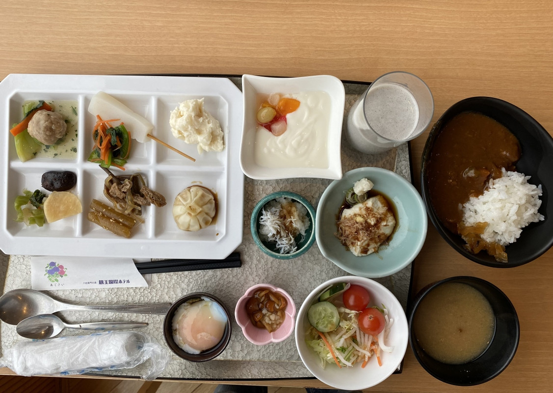 朝食ブッフェの一部