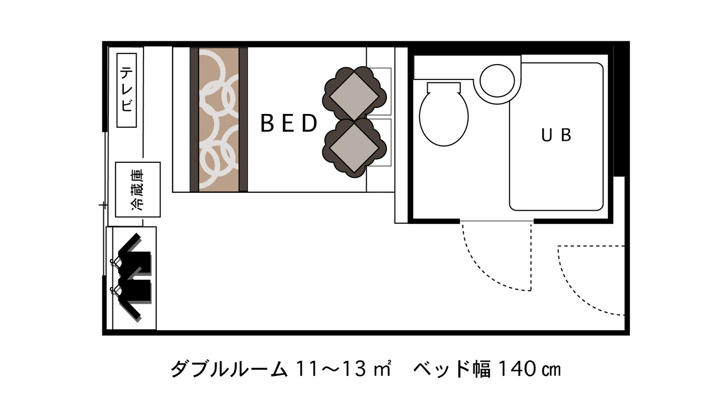 Double room layout