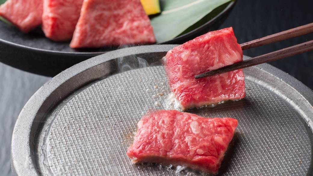 栃木県内産和牛の陶板焼き / 3