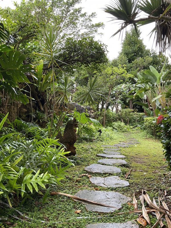 レストランから見えていたお庭。散歩もできます。