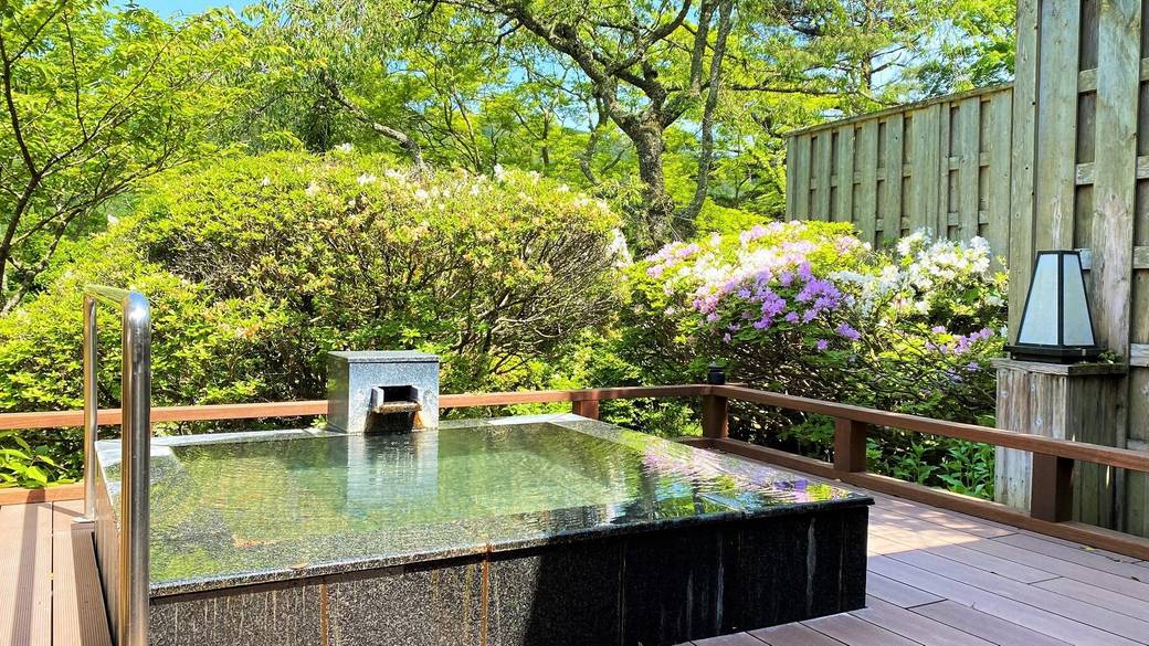 離れ露天風呂付客室の湯船一例 / 2