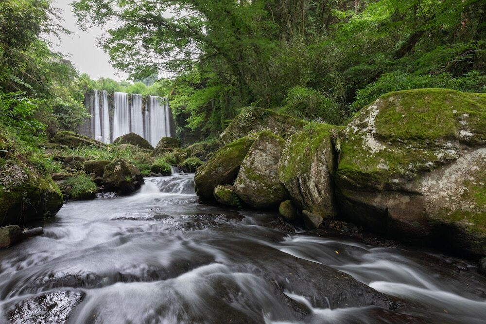 避暑地の菊池渓谷でリラックス