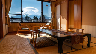 4F露天風呂付和洋室【デラックス】 [和洋室] [禁煙] [富士山が見える]