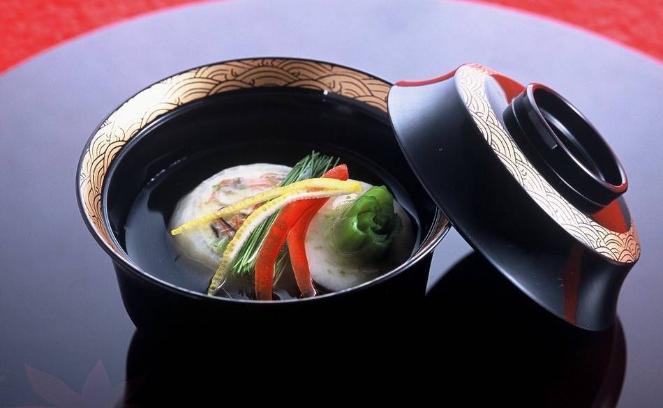 夕食 一例 しんじょ椀 / 4