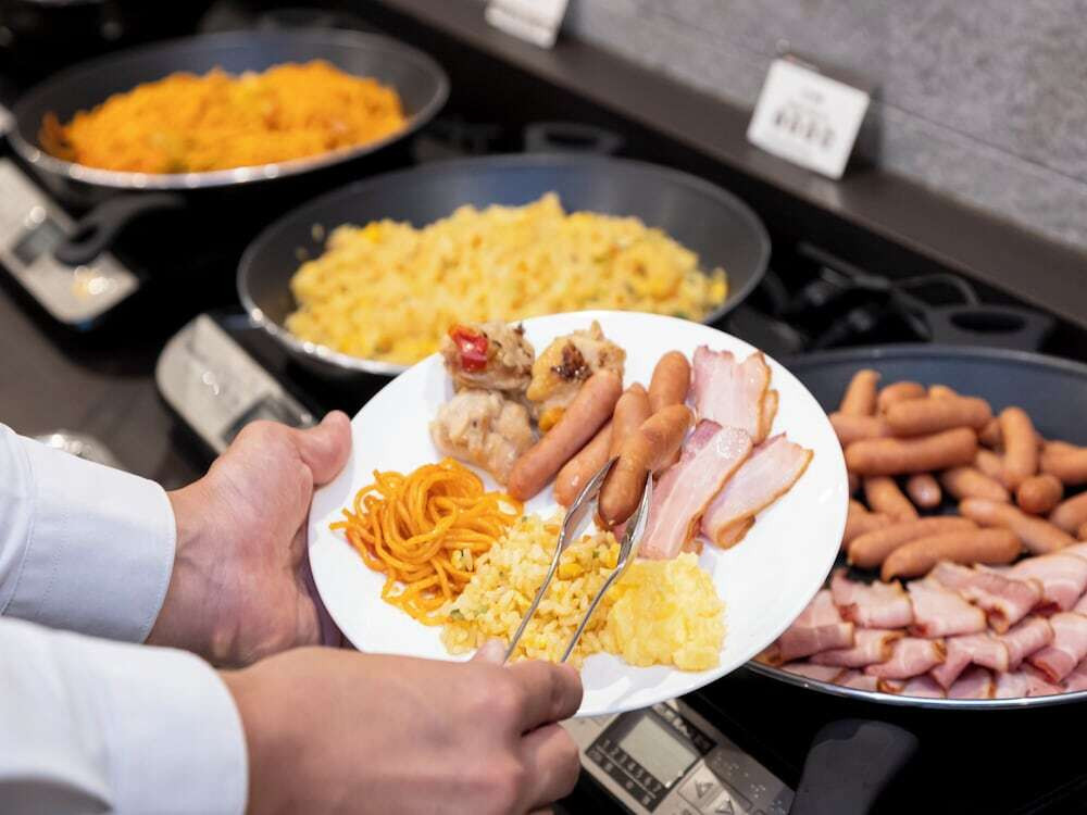 朝食ビュッフェ