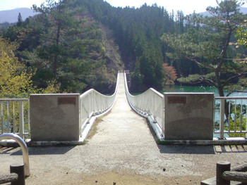 【愛媛県】景観優先で造られた景色と融合する吊り橋「四季彩橋」462282