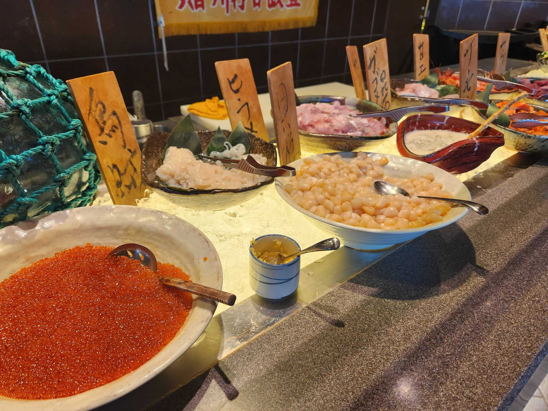 朝食ビュッフェ 海鮮コーナー