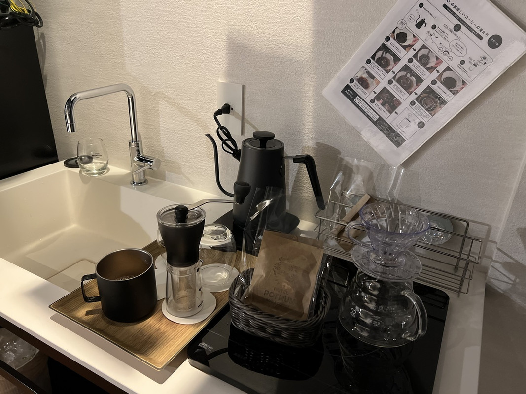 豆から挽いた美味しいコーヒーが飲めるのはGood