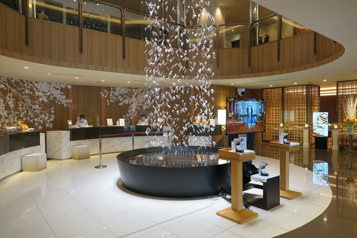 美しいロビーです