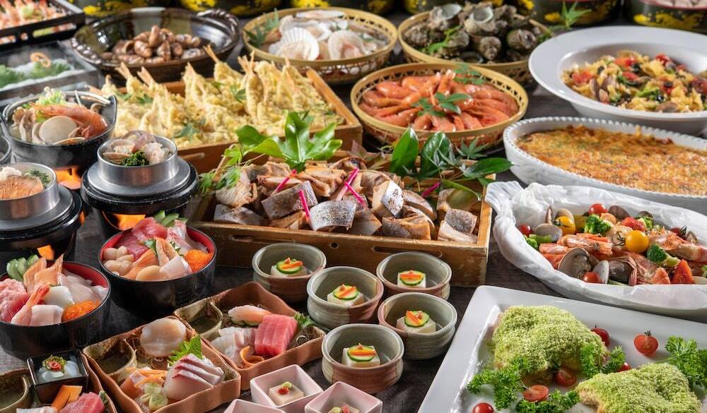 バイキングの浜焼きが◎
約50種類の和洋食 / 1