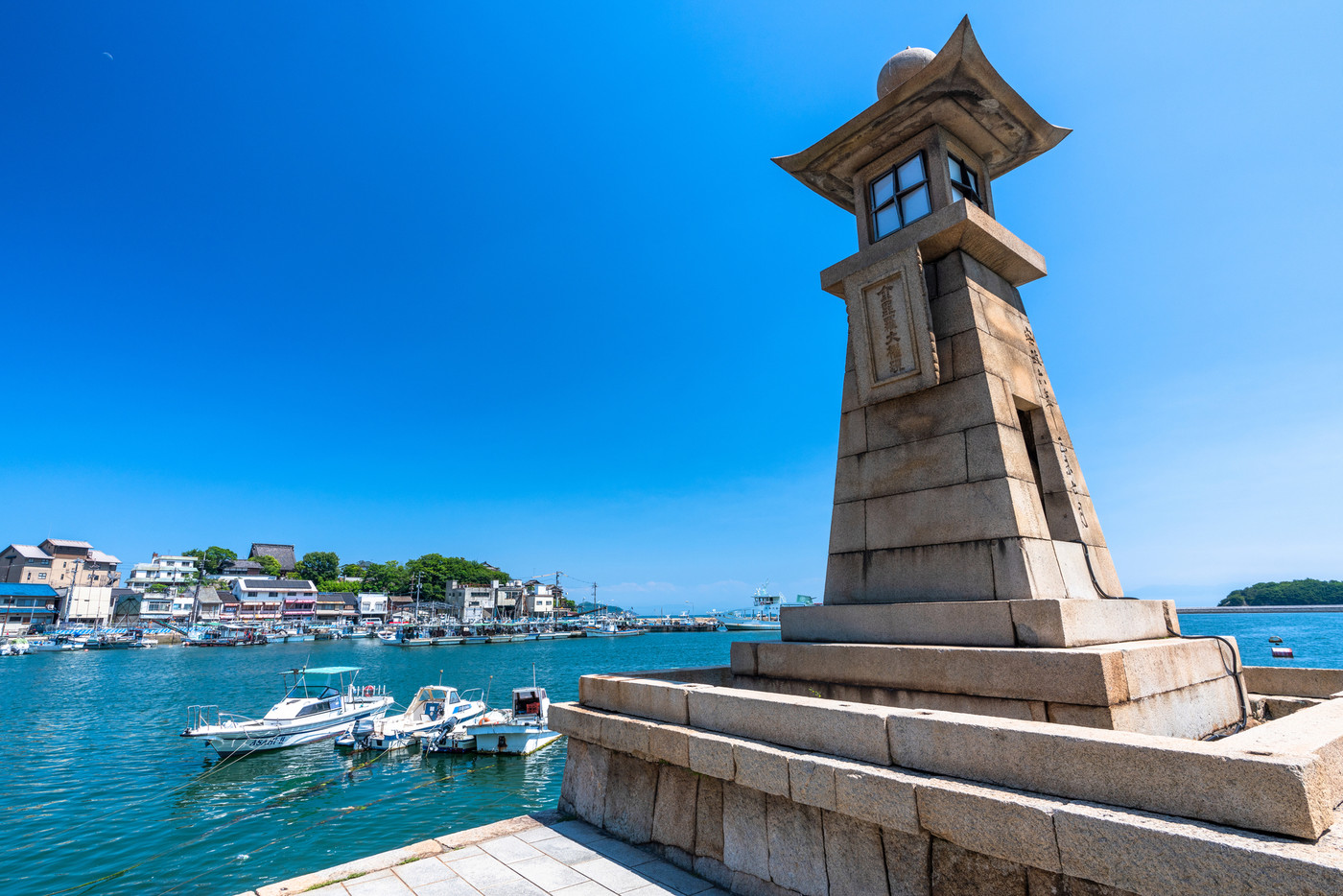 《広島県》常夜灯・鞆の浦の港