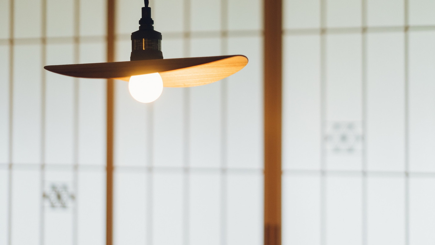 客室のランプシェード