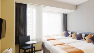 天然温泉（サウナ）特典付き！パーシャルハリウッドツインルーム 4名利用【メインタワー】