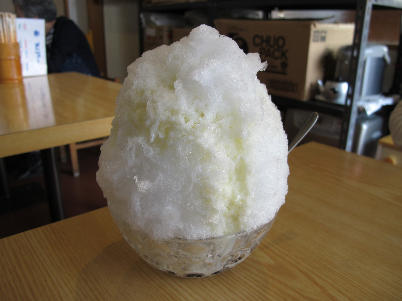 「天名家」料理 640390 あずきミルク氷(390円)