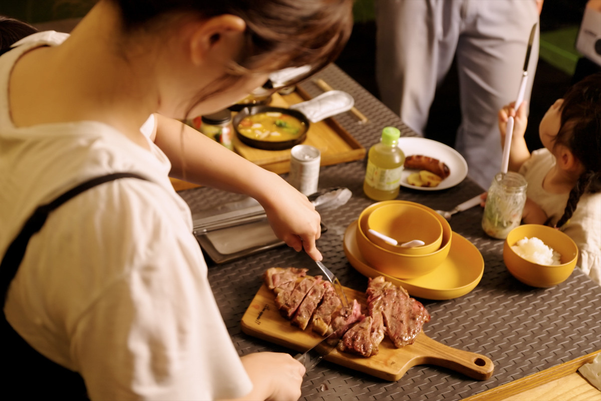 (グリーンシーズン)1日5組限定夕食BBQ④