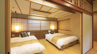 [山側]和洋室 檜の内湯付 禁煙