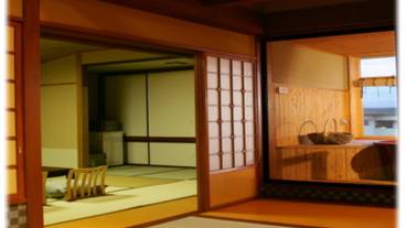 和風モダン 次の間付 露天風呂付和洋室 リビング / 10