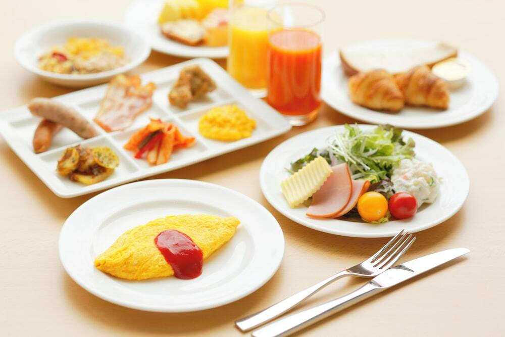 朝食盛り付け例3