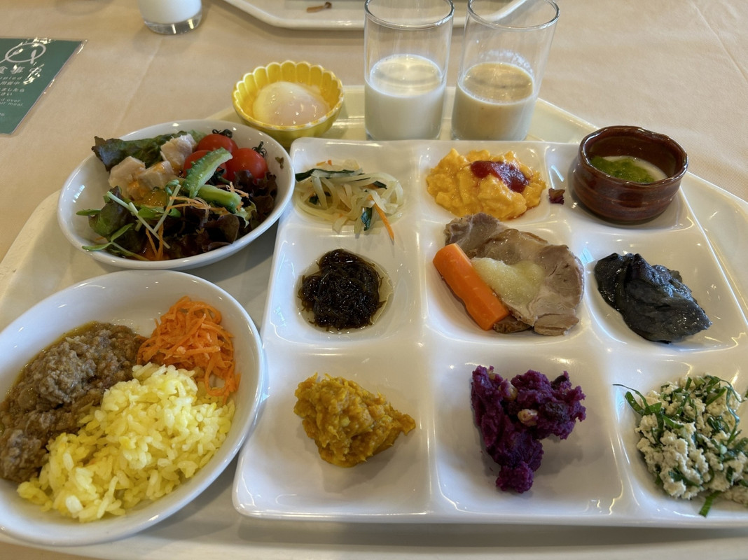 ヘルシーな朝食ブッフェ。