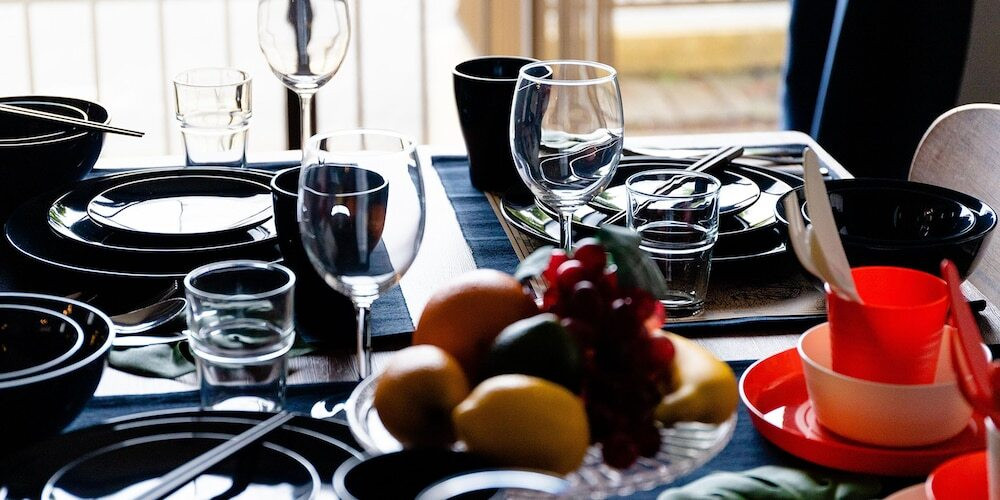 客室内のダイニングエリア