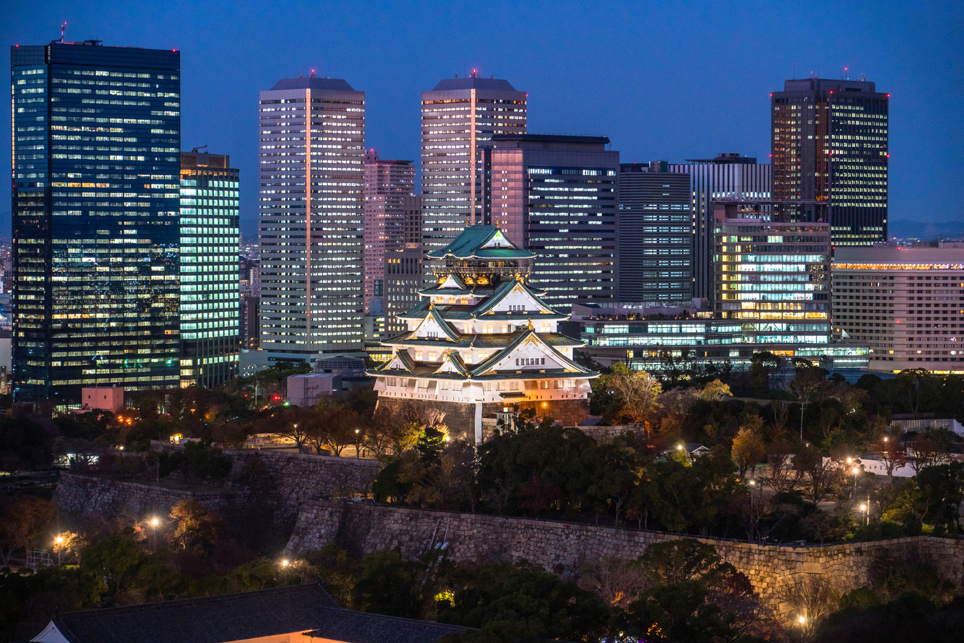 《大阪府》大阪城・夜景