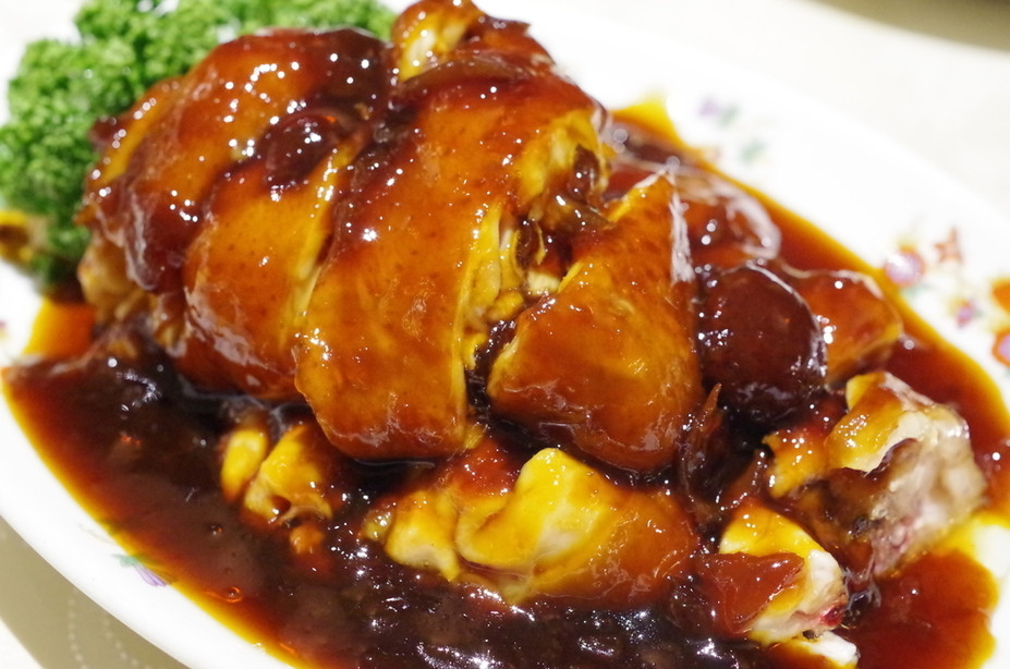 「菜香新館」料理 9804 若鶏の特製梅肉ソースがけ