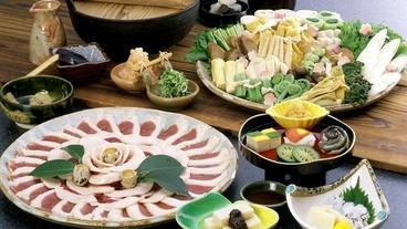 夕食／ぼたん鍋コース一例 / 6