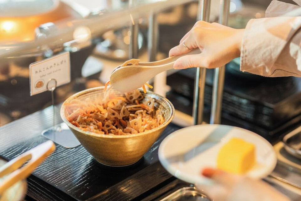 朝食ビュッフェ