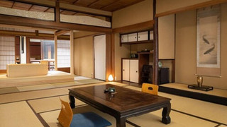 町屋スイートツイン 90平米 半露天風呂付き 禁煙 (12歳以下宿泊不可, 客室までに階段あり)
