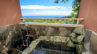 【洋の別邸オーベルジーヌ】露天風呂付き洋室ダブル「105」 [スタンダード] [ダブルルーム] [喫煙可] [夜景がきれい] [海が見える]