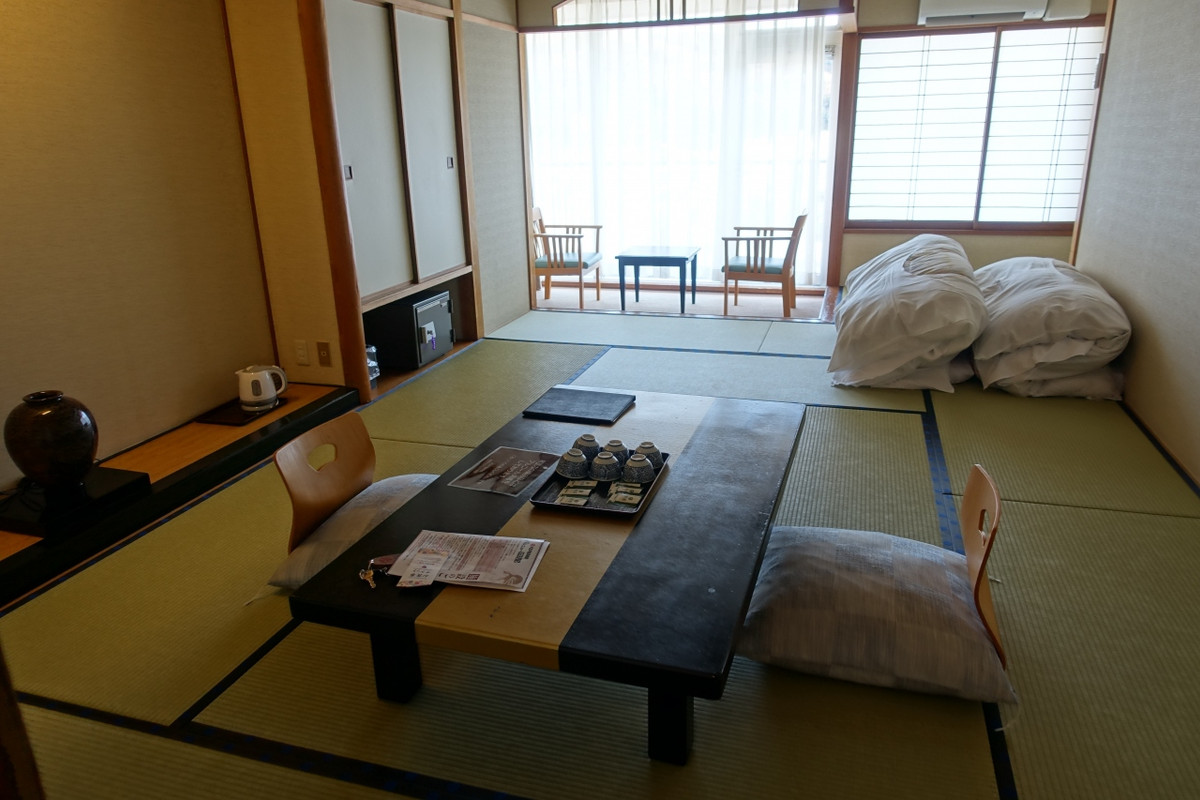 布団は三つ折りで用意されていた