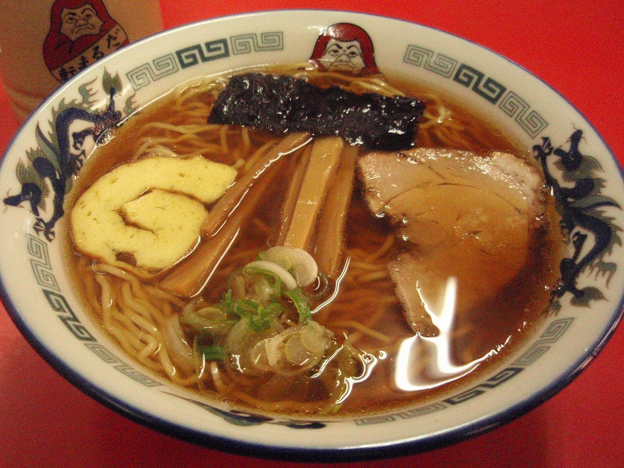 「だるま軒」料理 605723 醤油ラーメン；具の盛付は醤油が一番映える @2009/04/21