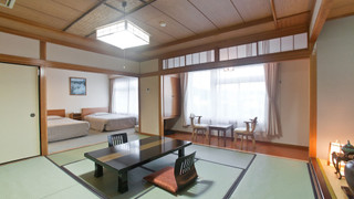 和洋室 ツインルーム＋12.5畳 (お子様の添い寝不可)