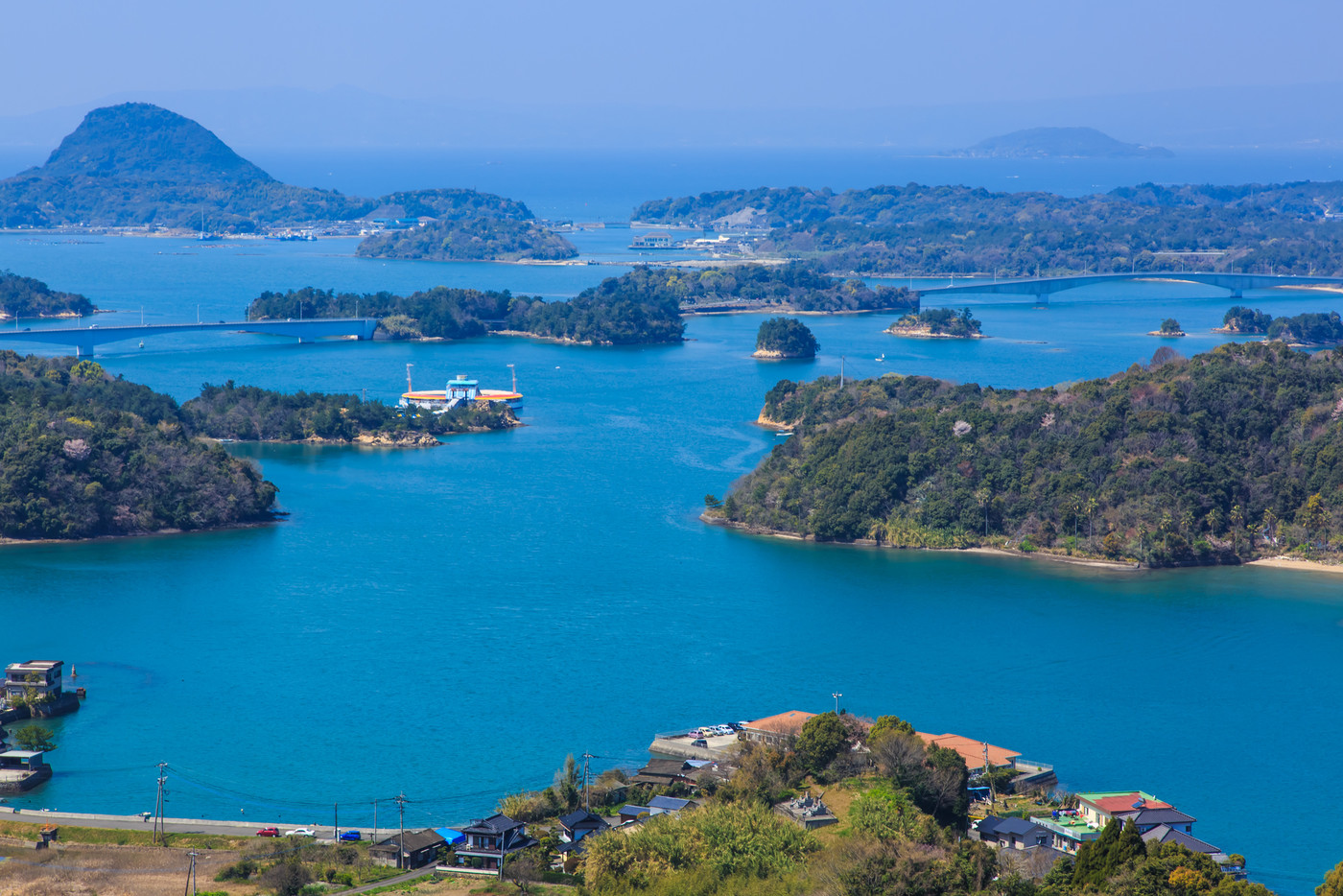 高舞登山　天草松島の眺め