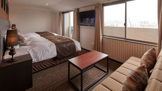 デラックスツイン 禁煙 客室露天風呂付  (エキストラソファーベッドは5名利用からのみ提供)