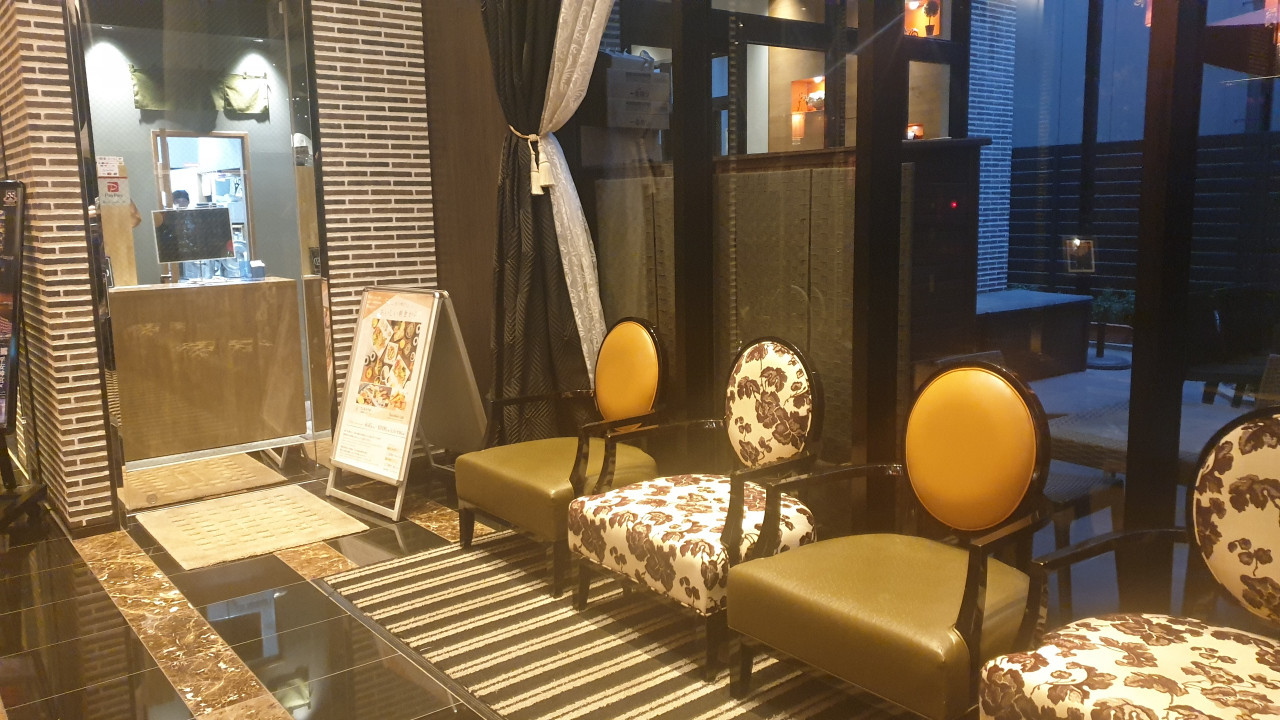 1階の朝食会場前