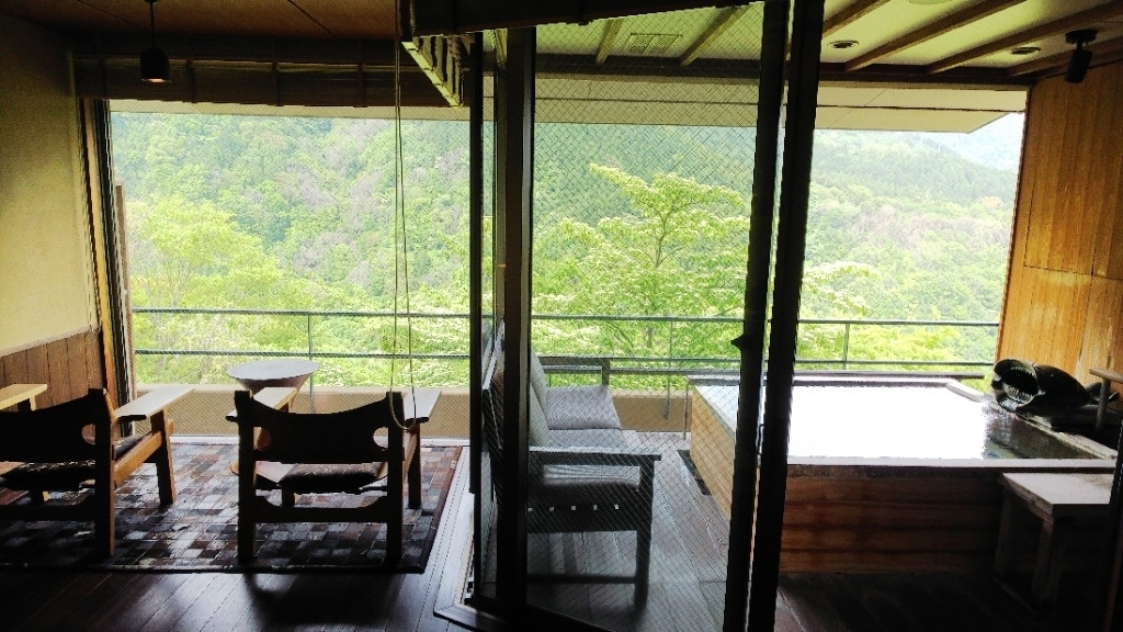 客室露天風呂一例③